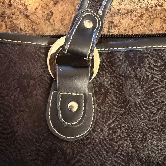 Anne Klein New York Women's Travel Bag Black Travel/Tote Monogram Print Logo - Picture 7 of 16